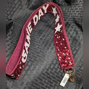 Burgundy and White Beaded USC Gamecocks Purse Strap/Belt.
